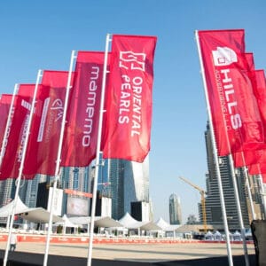 Straight Flags |400cm x 80cm Flag with 600cm Pole and Base